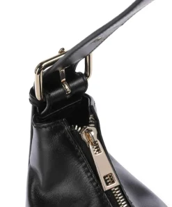 Núnoo Shoulder Bags|Hobo Bags-Italian Leather Rio Buckle Hobo bag fine grain leather