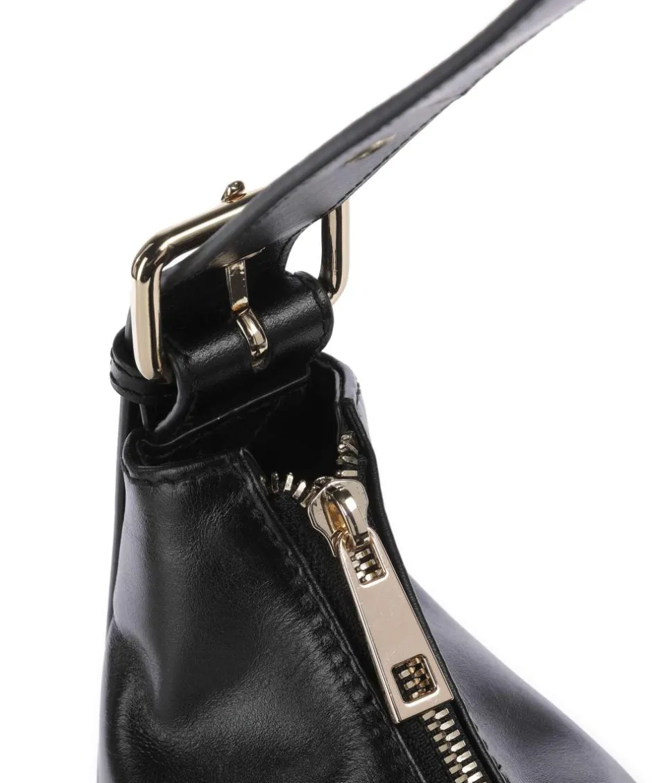 Núnoo Shoulder Bags|Hobo Bags-Italian Leather Rio Buckle Hobo bag fine grain leather