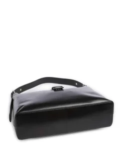 Núnoo Shoulder Bags|Hobo Bags-Italian Leather Rio Buckle Hobo bag fine grain leather