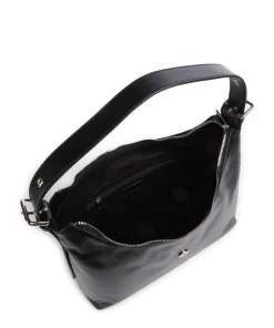 Núnoo Shoulder Bags|Hobo Bags-Italian Leather Rio Buckle Hobo bag fine grain leather
