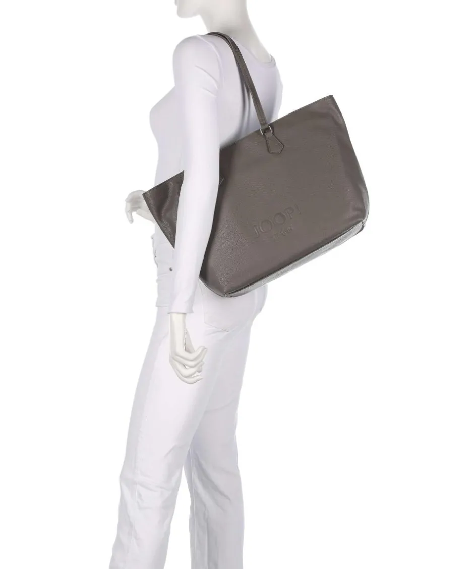 JOOP! Tote Bags-Jeans Lettera 1.0 Lara Tote bag grained leather