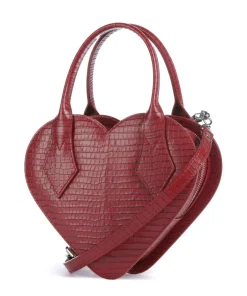Vivienne Westwood Handbags|Crossbody Bags-Josephine Heart Embossed Croc Mini Handbag embossed calfskin