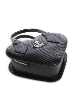 Vivienne Westwood Handbags|Crossbody Bags-Josephine Heart Embossed Croc Mini Handbag embossed calfskin