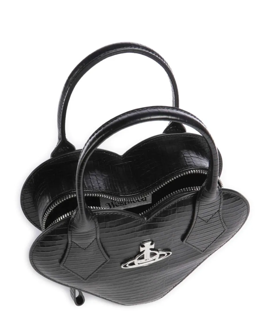 Vivienne Westwood Handbags|Crossbody Bags-Josephine Heart Embossed Croc Mini Handbag embossed calfskin