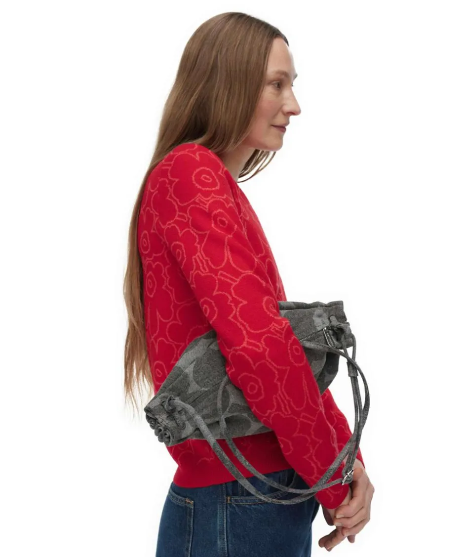 Marimekko Shoulder Bags|Crossbody Bags-Karla Denim Shoulder bag cotton