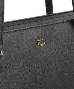 Lauren Ralph Lauren Tote Bags-Karly Medium Tote bag saffiano cow leather
