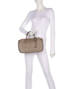 Guess Handbags-Katya 4G Logo Handbag imitation leather
