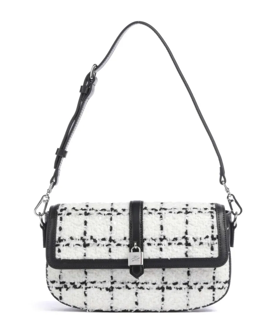 Karl Lagerfeld Shoulder Bags-K/Autograph Boucle Shoulder bag fine grain cow leather, polyamide