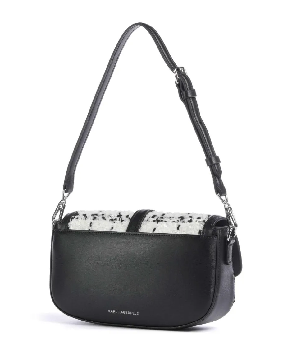 Karl Lagerfeld Shoulder Bags-K/Autograph Boucle Shoulder bag fine grain cow leather, polyamide