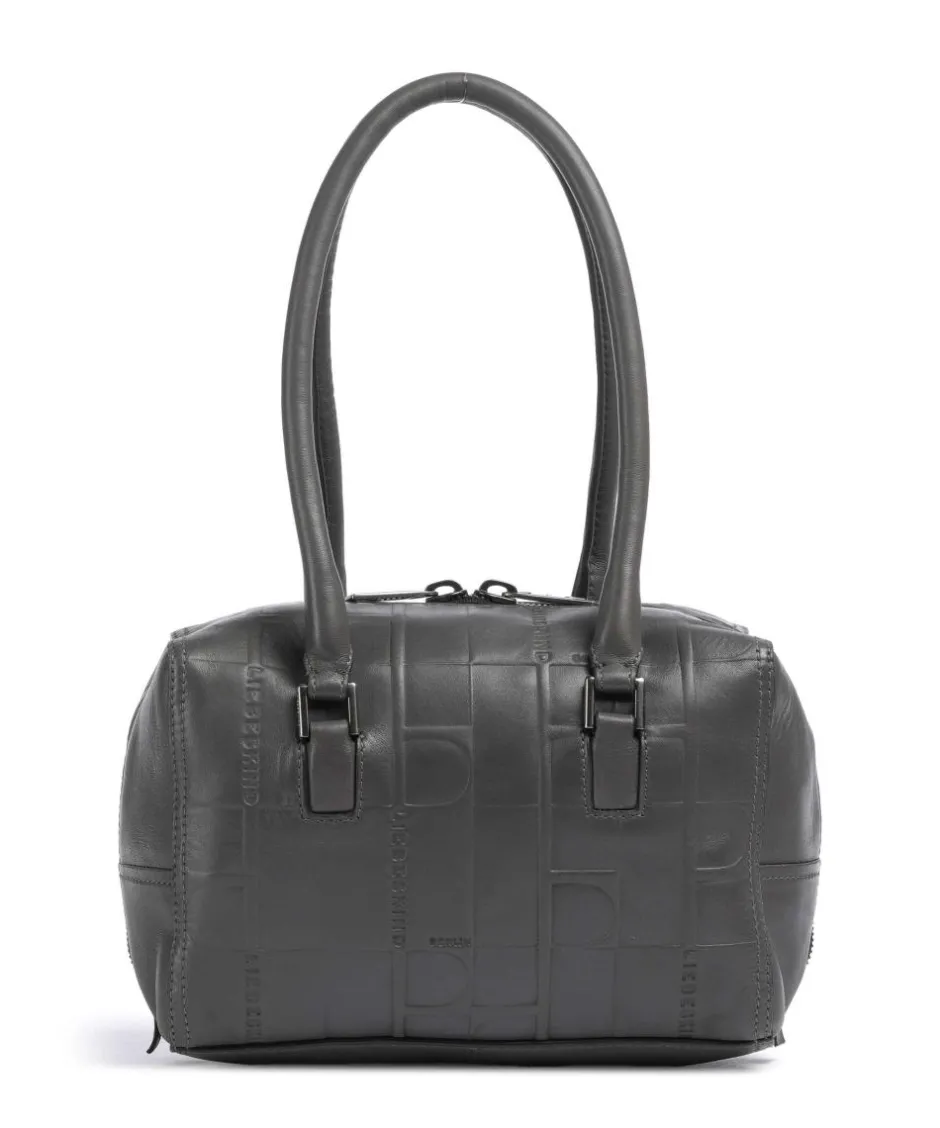 Liebeskind Shoulder Bags-Kayla Monogram Sheep Natural S Shoulder bag embossed cow leather