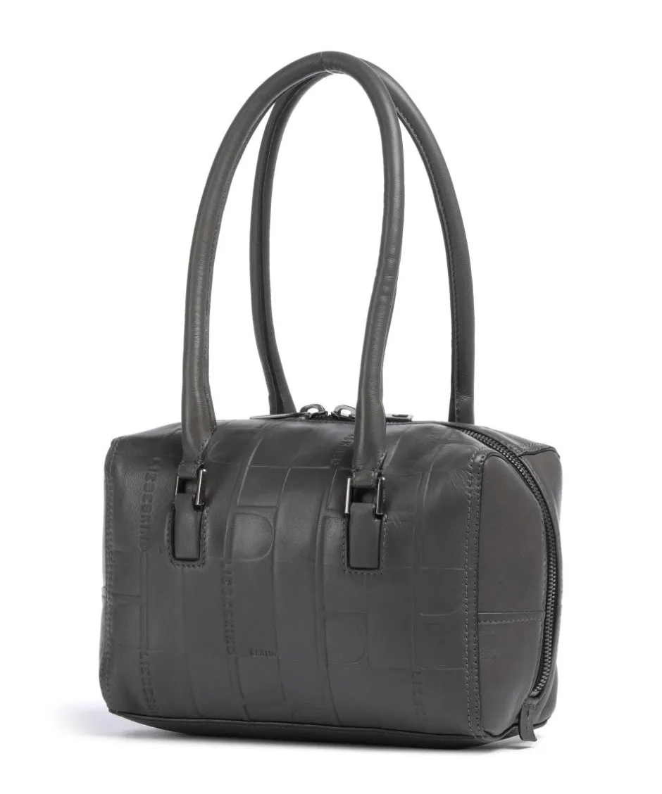 Liebeskind Shoulder Bags-Kayla Monogram Sheep Natural S Shoulder bag embossed cow leather