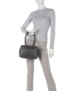 Liebeskind Shoulder Bags-Kayla Monogram Sheep Natural S Shoulder bag embossed cow leather