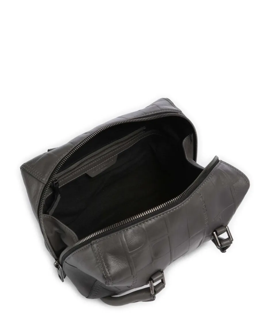 Liebeskind Shoulder Bags-Kayla Monogram Sheep Natural S Shoulder bag embossed cow leather
