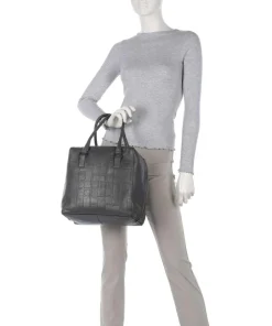 Liebeskind Handbags-Kayla Monogram Sheep Natural M Handbag embossed cow leather