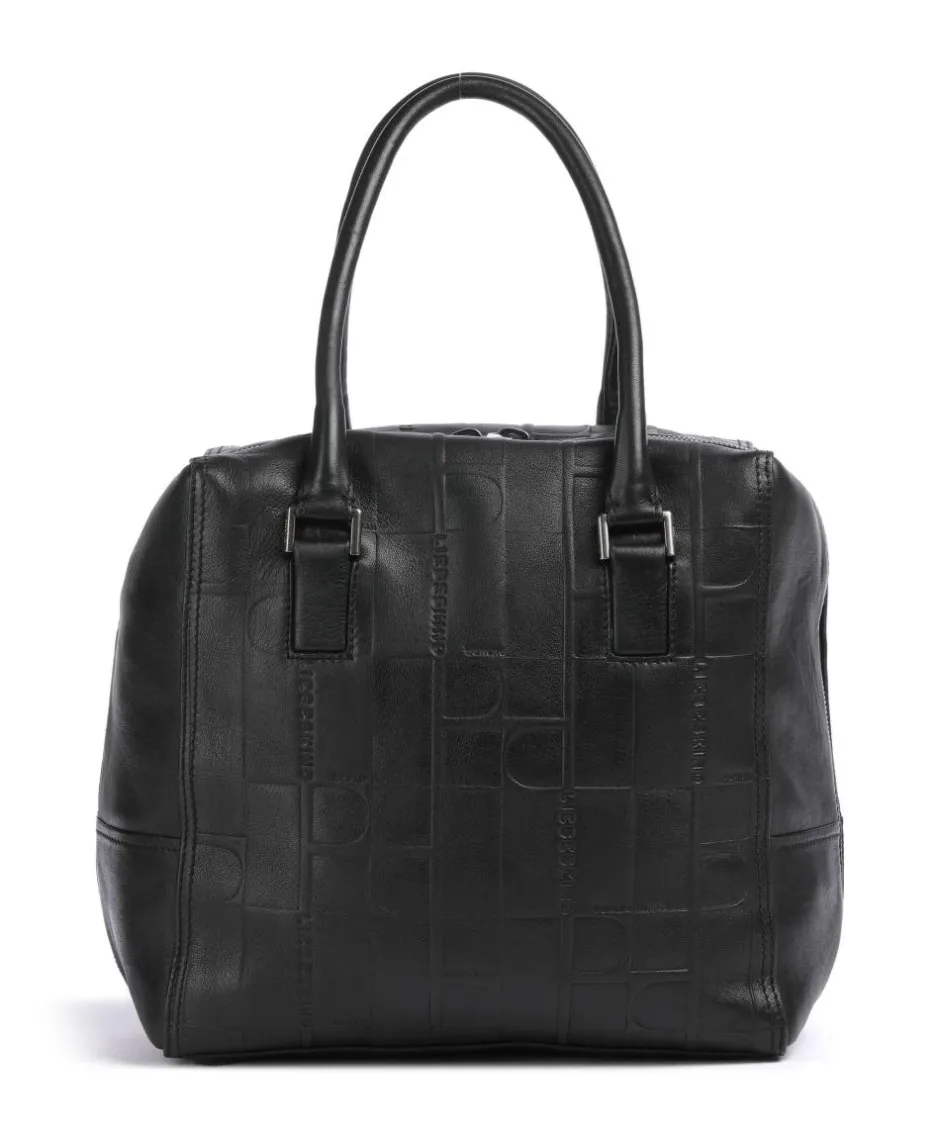 Liebeskind Handbags-Kayla Monogram Sheep Natural M Handbag embossed cow leather