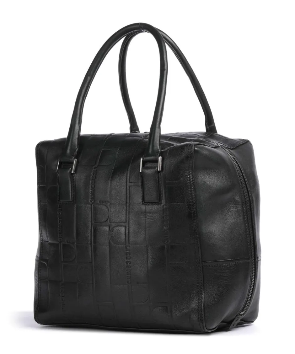 Liebeskind Handbags-Kayla Monogram Sheep Natural M Handbag embossed cow leather