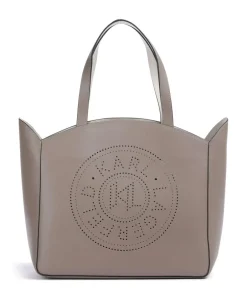 Karl Lagerfeld Tote Bags-K/Circle Medium Tote bag fine grain cow leather