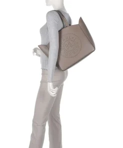 Karl Lagerfeld Tote Bags-K/Circle Medium Tote bag fine grain cow leather