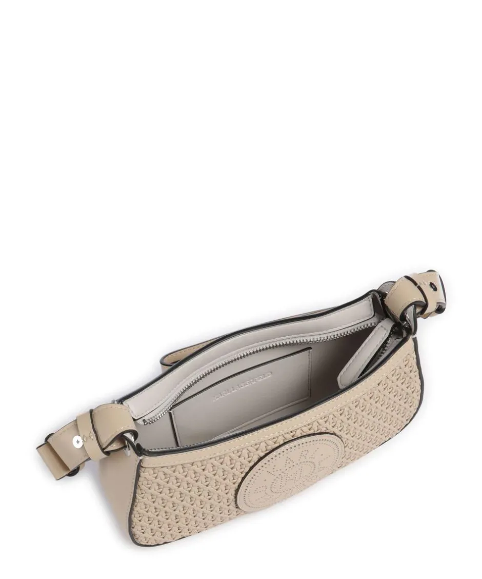 Karl Lagerfeld Shoulder Bags|Crossbody Bags-K/Circle Shoulder bag fine grain cow leather