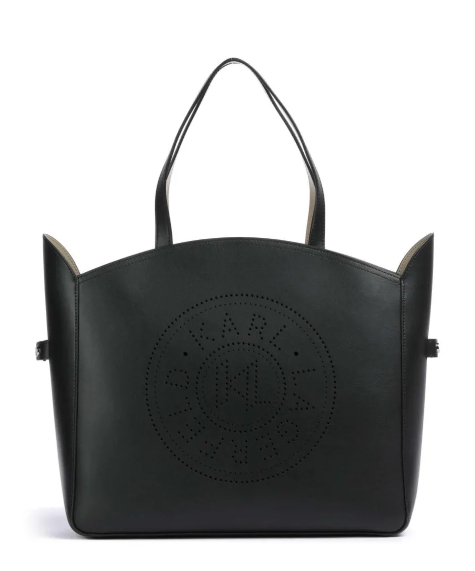 Karl Lagerfeld Tote Bags-K/Circle Tote bag 15″ fine grain cow leather