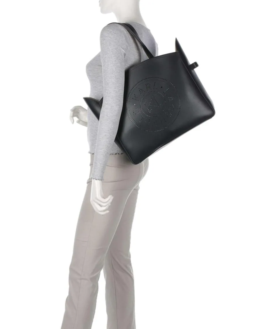 Karl Lagerfeld Tote Bags-K/Circle Tote bag 15″ fine grain cow leather