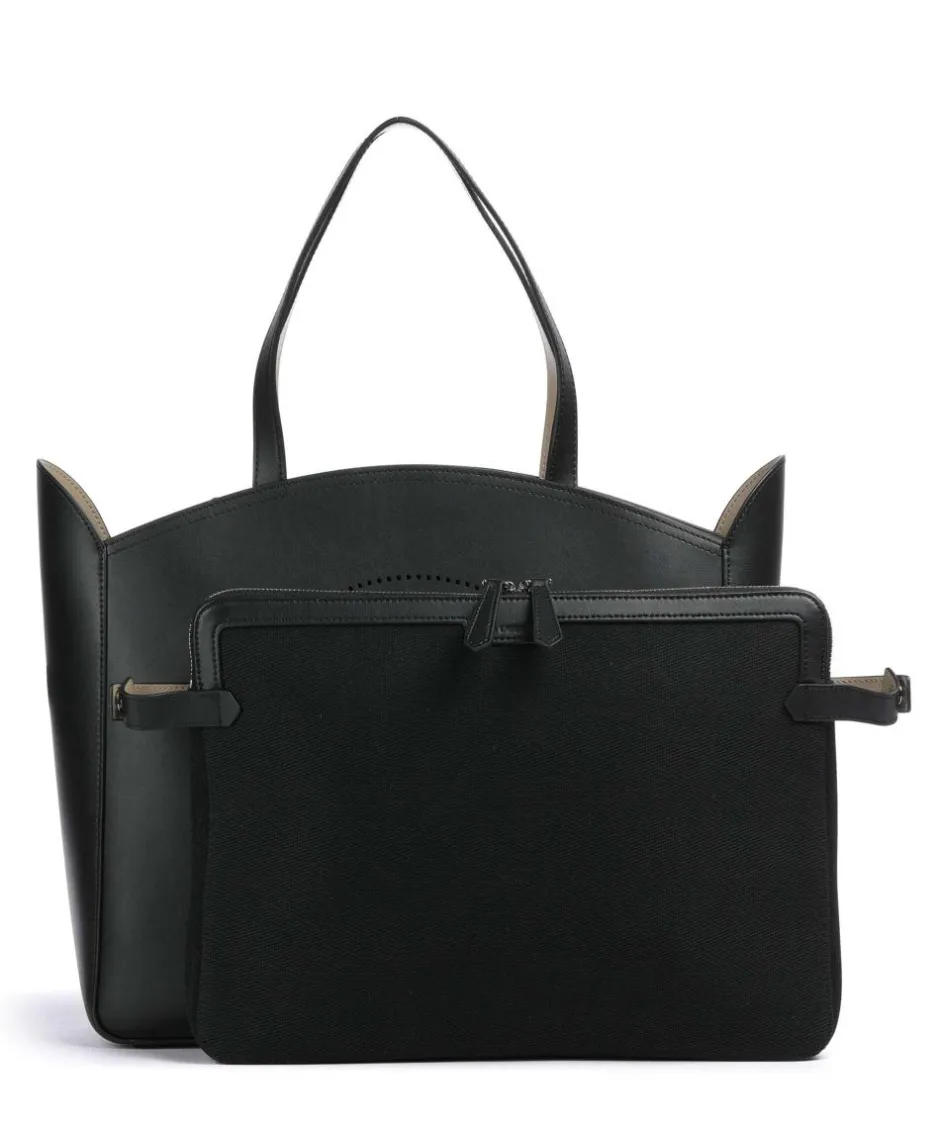 Karl Lagerfeld Tote Bags-K/Circle Tote bag 15″ fine grain cow leather
