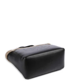 Karl Lagerfeld Tote Bags-K/Circle Tote bag faux fur, leather