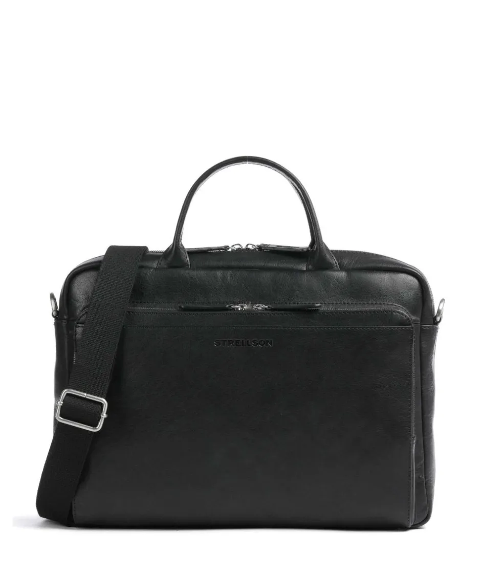 Strellson Business- & Laptop Bags-Kenley Charles Briefcase 15″ buffalo leather
