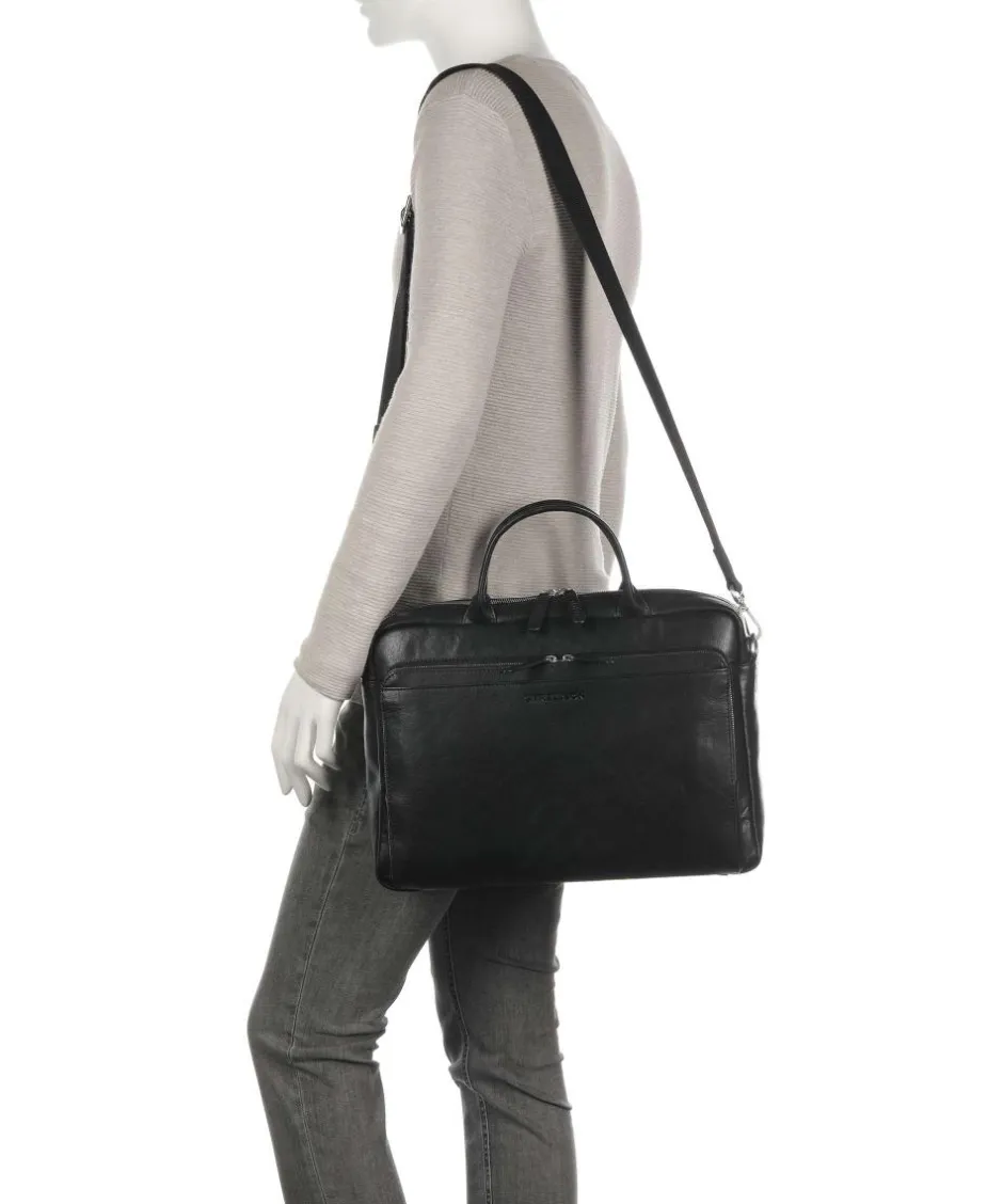 Strellson Business- & Laptop Bags-Kenley Charles Briefcase 15″ buffalo leather