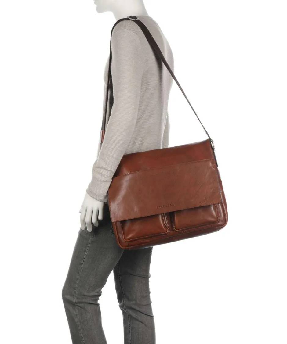 Strellson Business- & Laptop Bags-Kenley Jeremy Briefcase 15″ buffalo leather
