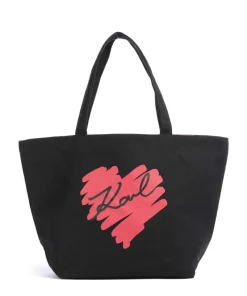 Karl Lagerfeld Tote Bags-K/Hearts Tote bag canvas