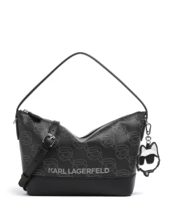 Karl Lagerfeld Shoulder Bags|Hobo Bags-K/Ikonik Mono Hobo bag imitation leather