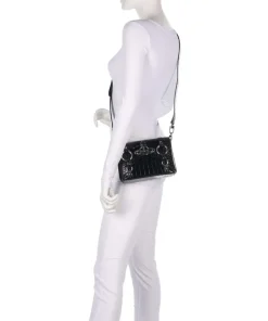 Vivienne Westwood Crossbody Bags-Kim Embossed Croc Crossbody bag embossed calfskin