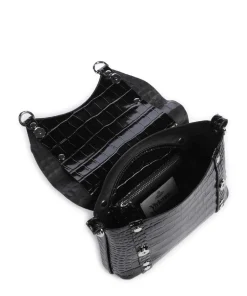 Vivienne Westwood Crossbody Bags-Kim Embossed Croc Crossbody bag embossed calfskin