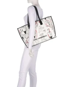 Karl Lagerfeld Tote Bags-K/Karl Tote bag 14″ imitation leather