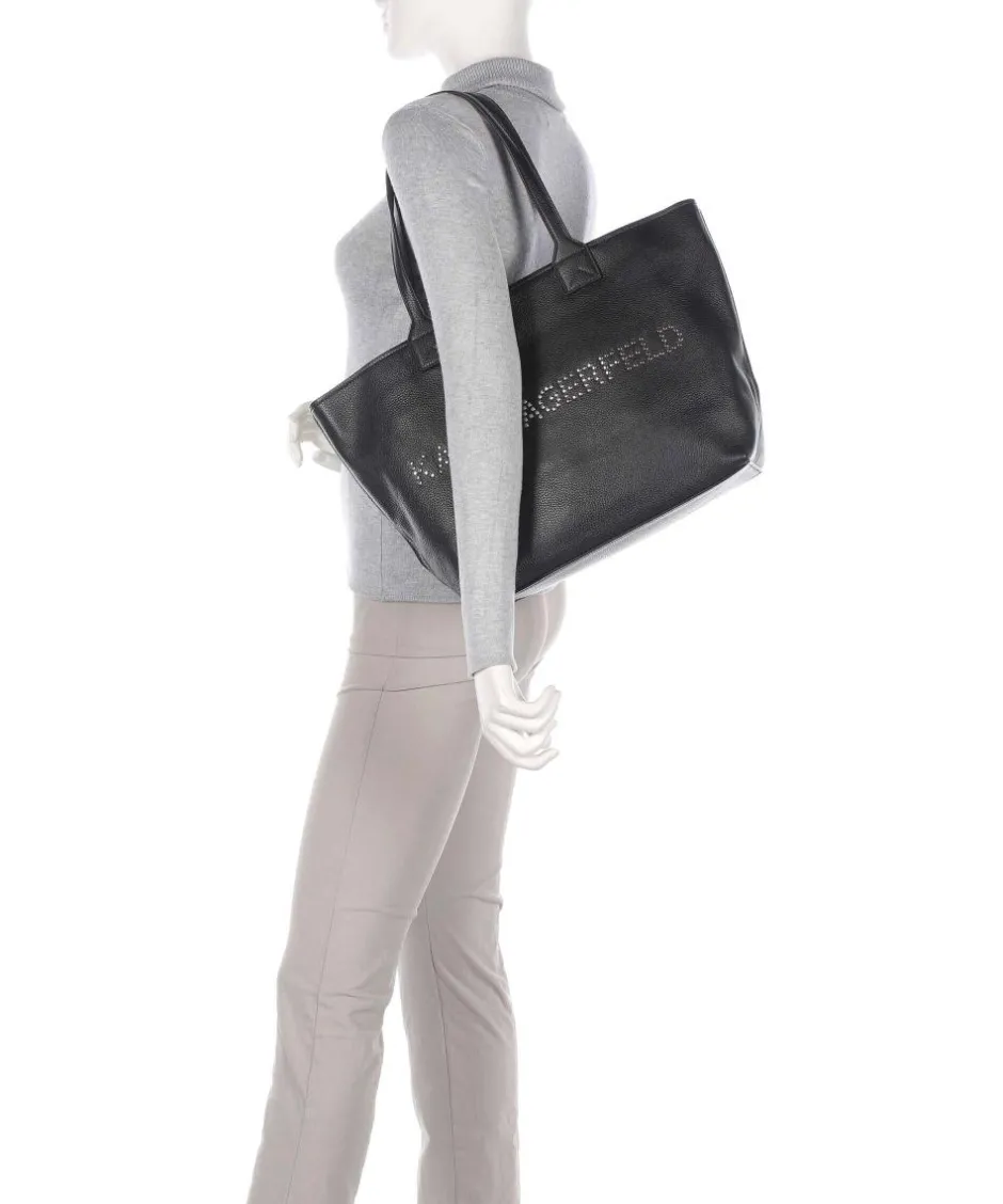 Karl Lagerfeld Tote Bags-K/March Medium Tote bag grained cow leather