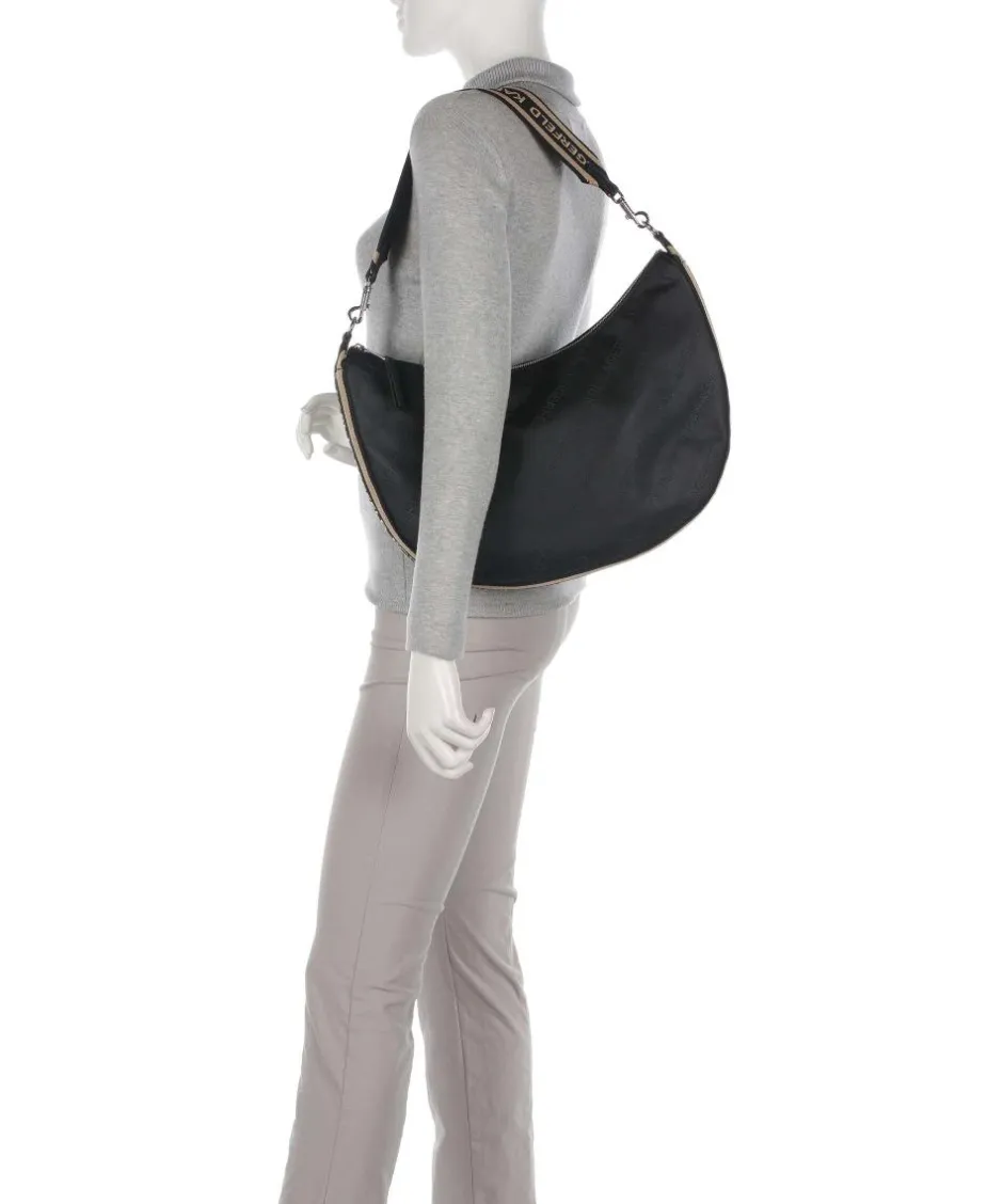 Karl Lagerfeld Shoulder Bags|Hobo Bags-K/Moon Medium Hobo bag recycled polyester, polyurethane
