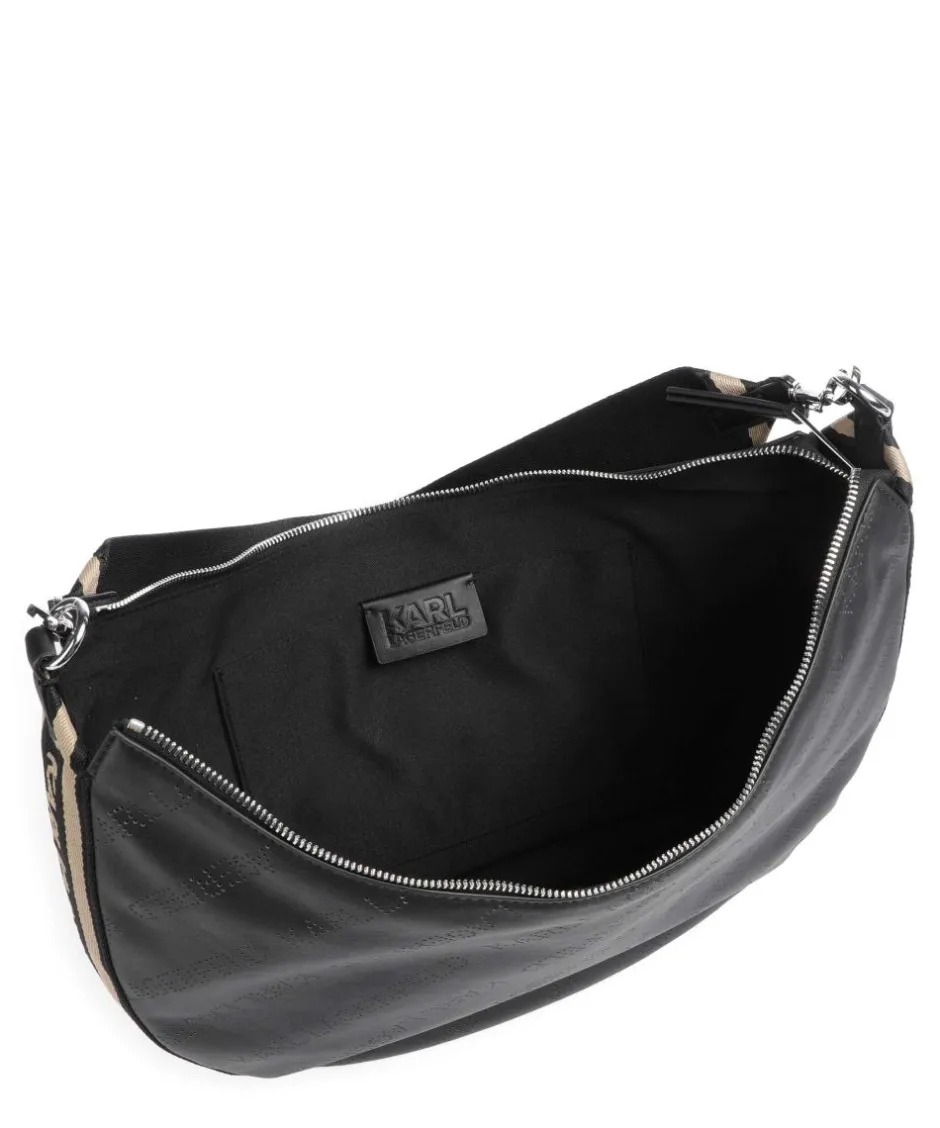 Karl Lagerfeld Shoulder Bags|Hobo Bags-K/Moon Medium Hobo bag recycled polyester, polyurethane