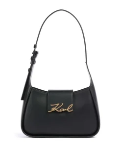 Karl Lagerfeld Shoulder Bags-K/Signature Shoulder bag fine grain cow leather