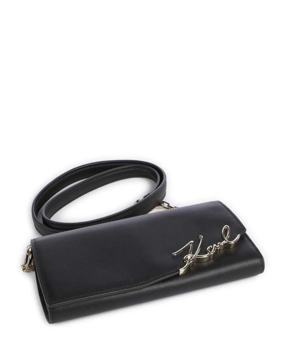 Karl Lagerfeld Wallets|Clutch & Evening Bags-K/Signature Wallet fine grain cow leather