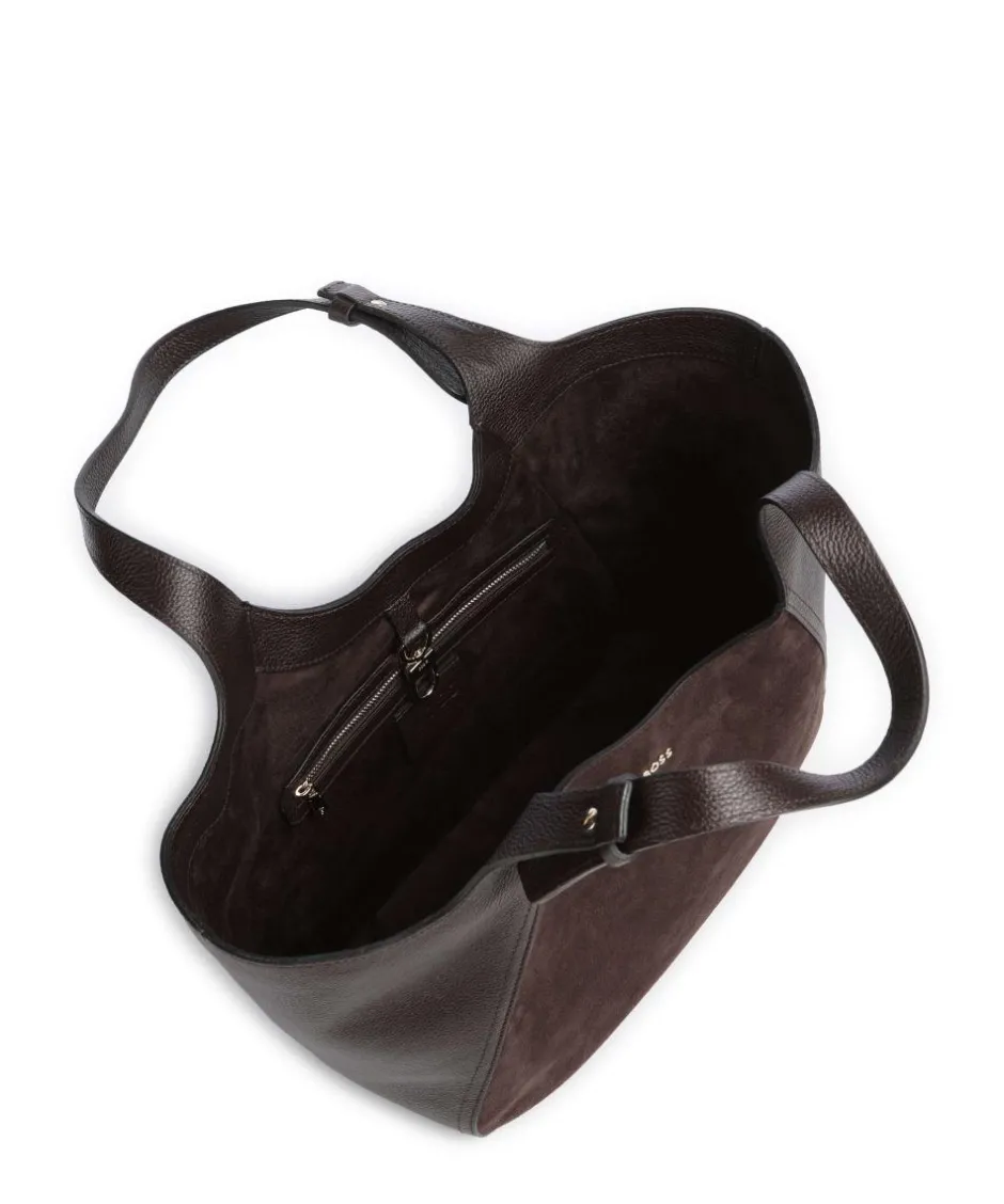 BOSS Tote Bags-Lenah Big Tote bag grained cow leather, brushed cow leather