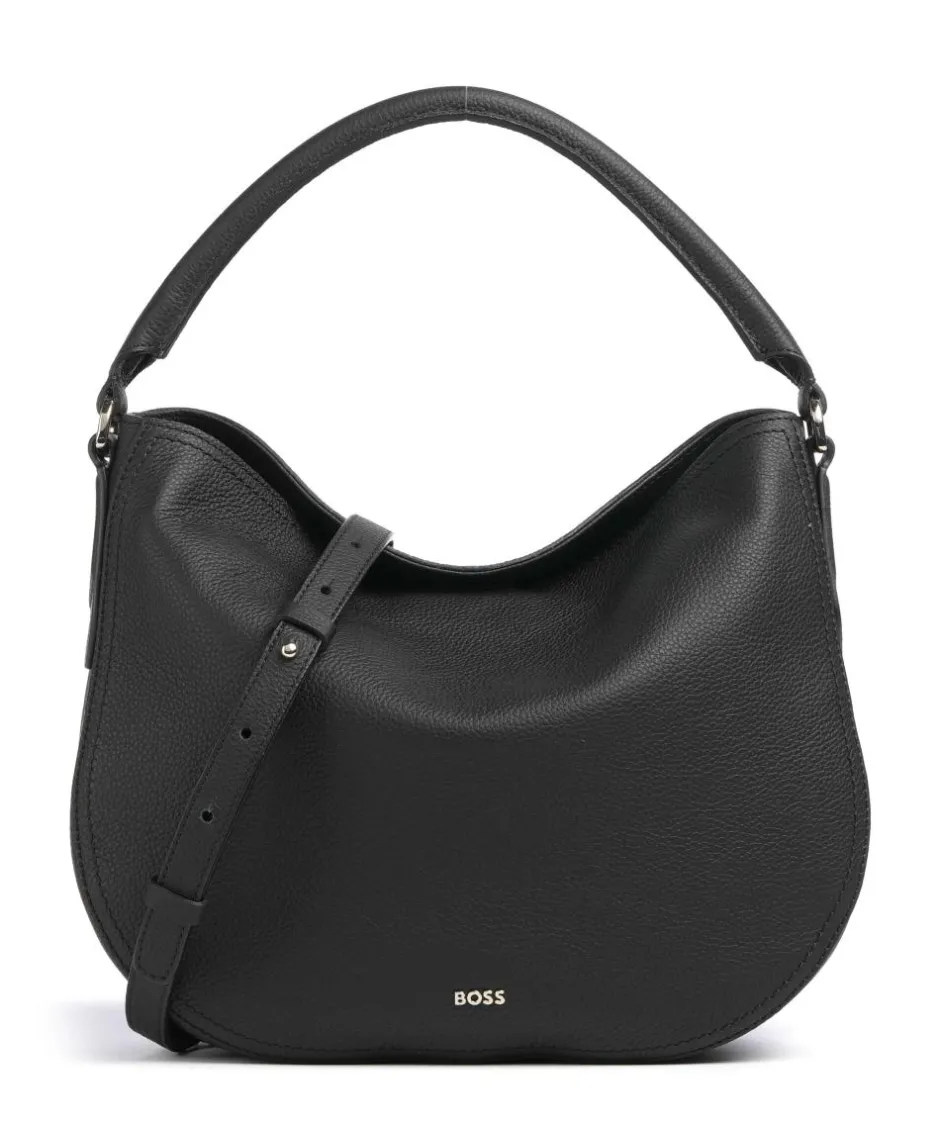 BOSS Shoulder Bags|Hobo Bags-Lenah Hobo bag grained cow leather