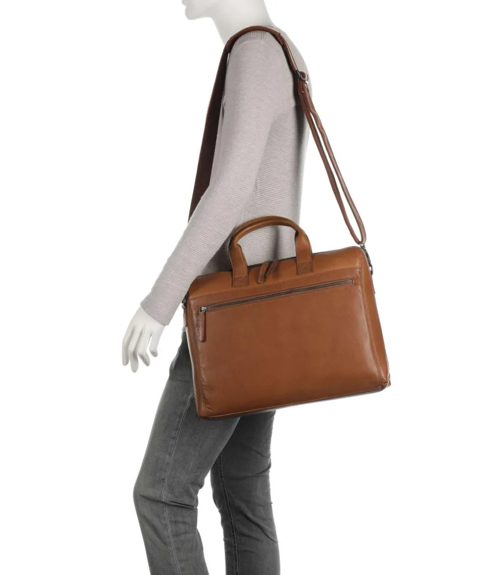 The Chesterfield Brand Business- & Laptop Bags-Levanto Briefcase 15″ pull-up cow leather