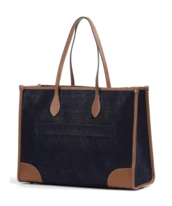 Brics Tote Bags-Life Tote bag 14″ fabric, grained leather