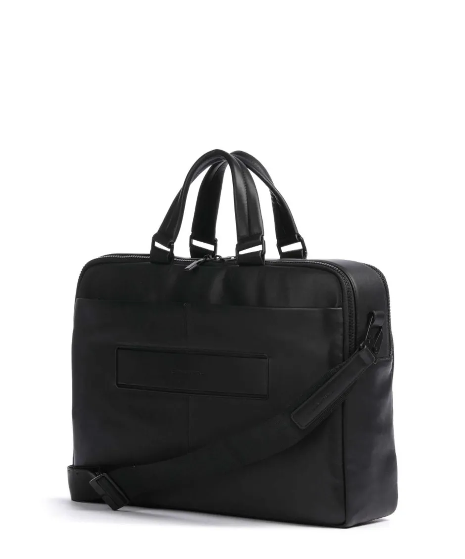 Piquadro Business- & Laptop Bags-Liko Laptop bag 15″ fine grain leather