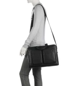 Piquadro Business- & Laptop Bags-Liko Laptop bag 15″ fine grain leather