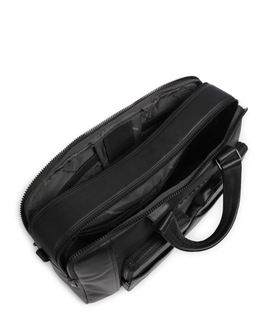 Piquadro Business- & Laptop Bags-Liko Laptop bag 15″ fine grain leather