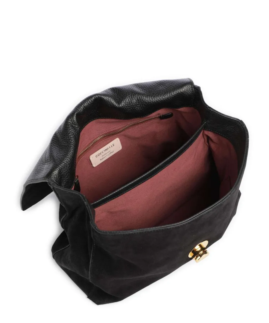 Coccinelle Handbags-Liya Suede Handbag brushed leather