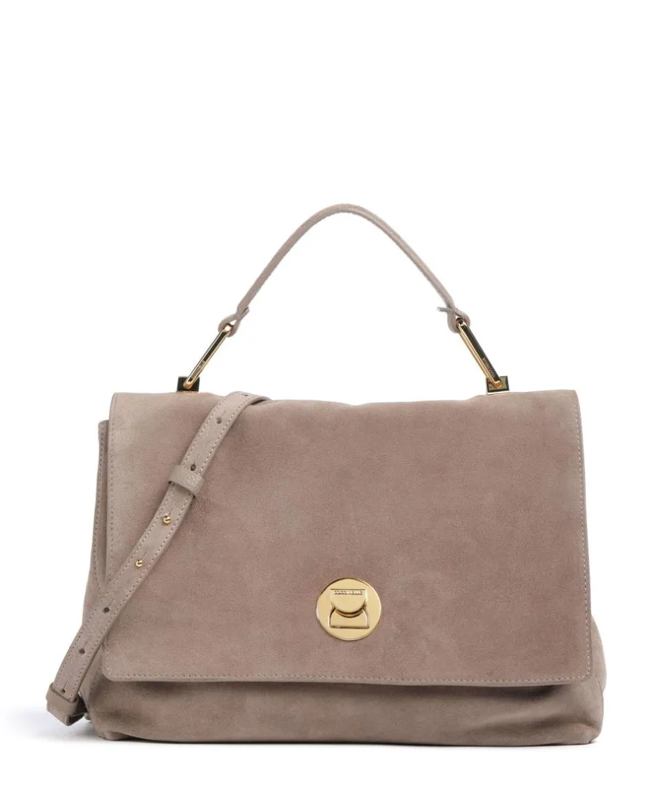 Coccinelle Handbags-Liya Suede Handbag brushed leather