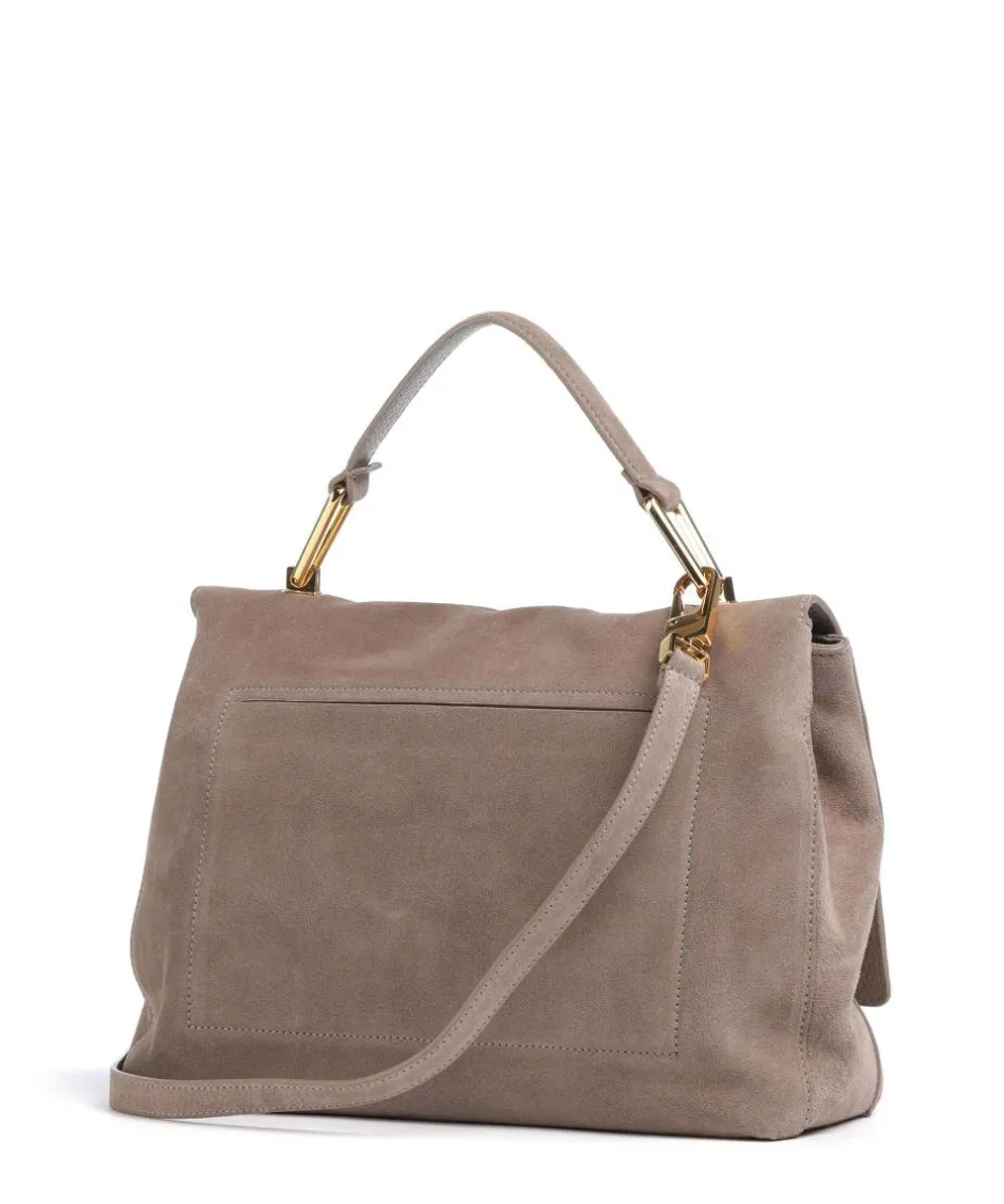 Coccinelle Handbags-Liya Suede Handbag brushed leather